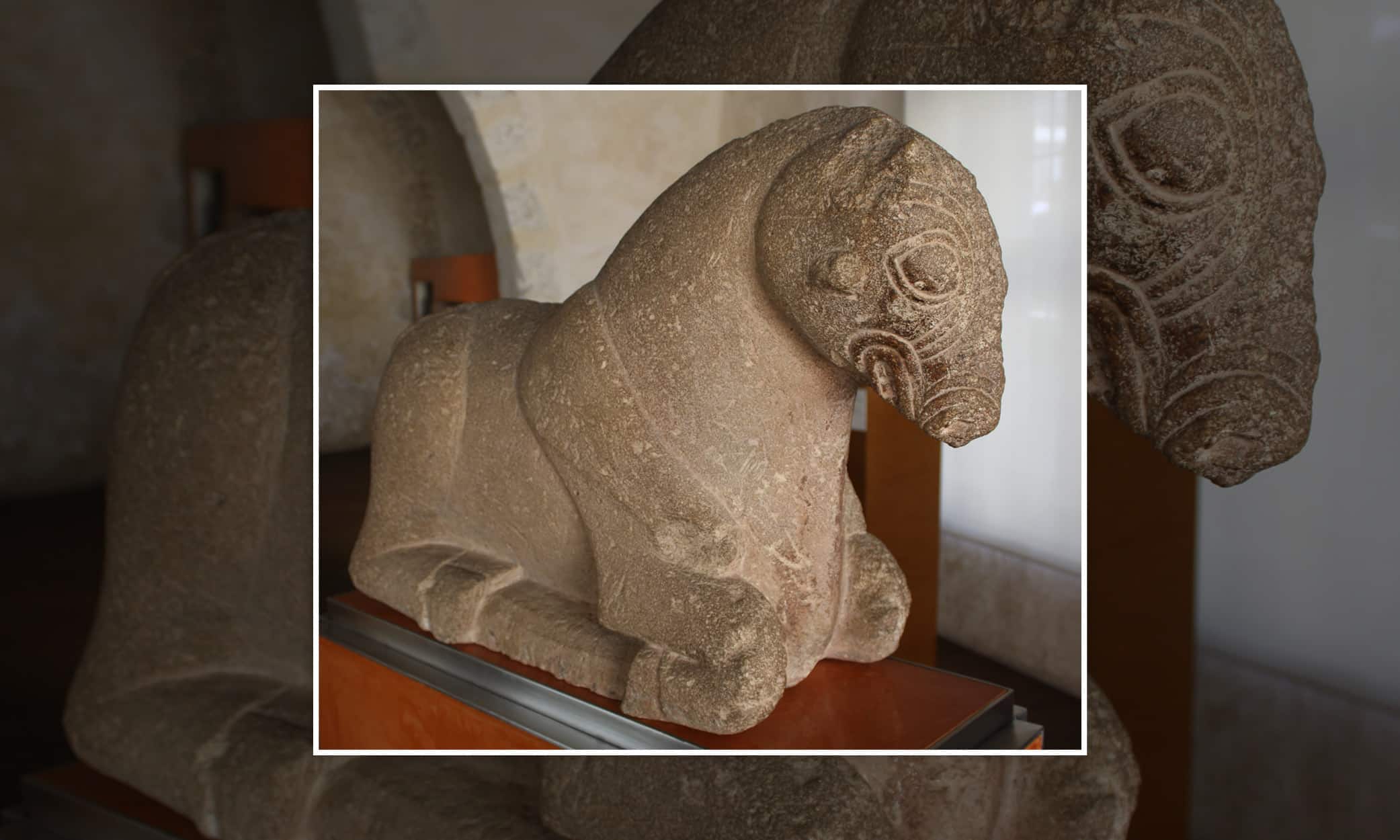 Iberian-Celtic bull sculpture from Saguntum, Spain, 4th century BCE.