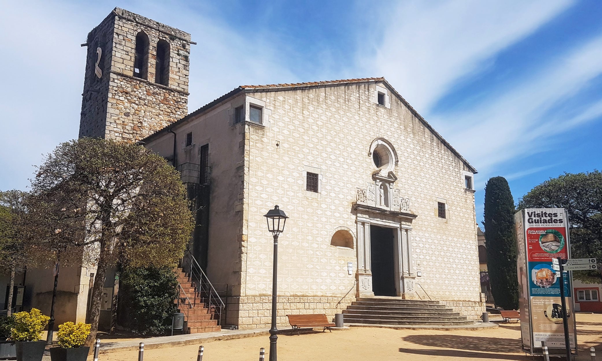 The Church of Sant Esteve in Caldes de Malavella