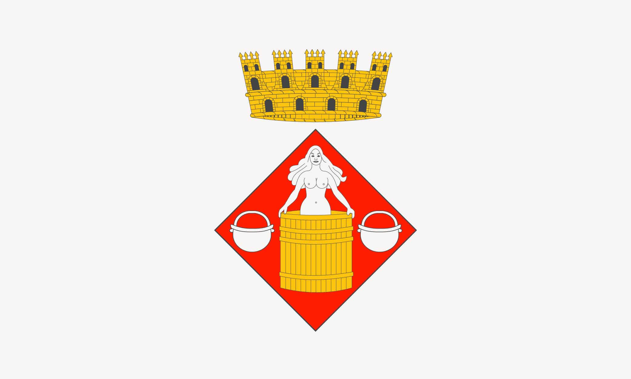 The coat of arms of Caldes de Malavella