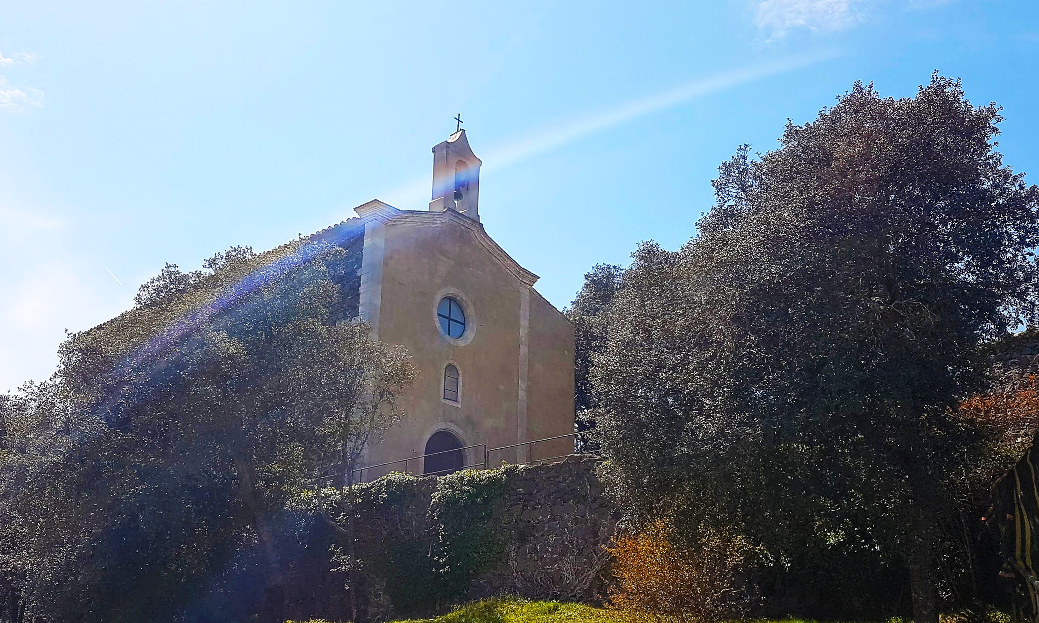 The hermitage dedicated to Sant Maurici was built using the stones from…