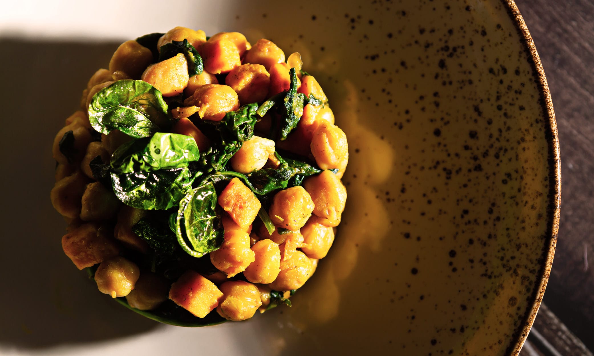 Chickpeas with spinach, a typical dish of Andalucía