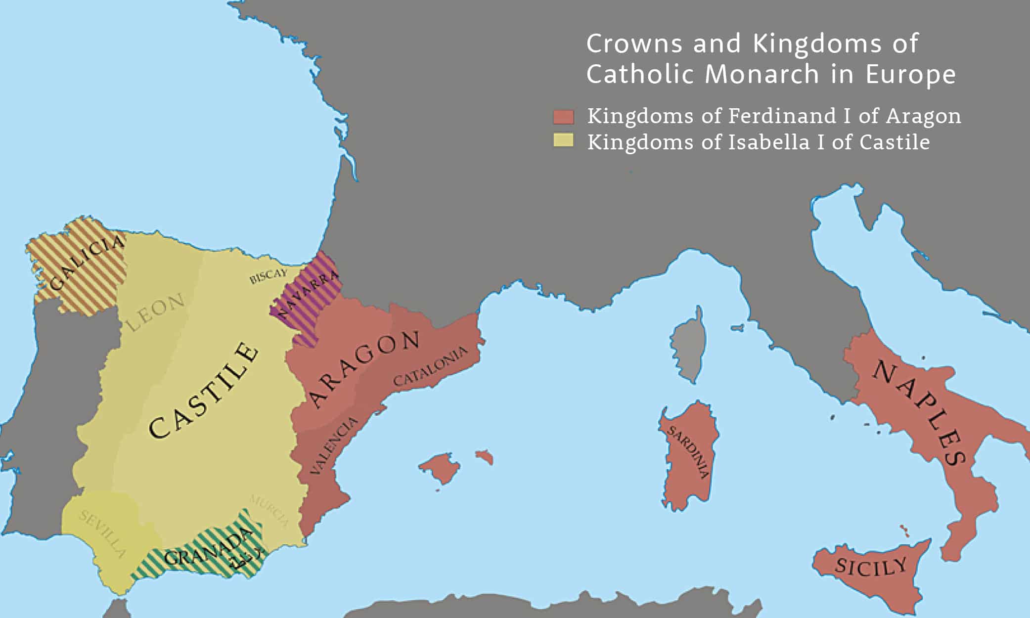 Girona and Catalunya were part of the Kingdom of Aragón until the “Catholic Monarchs” wed.