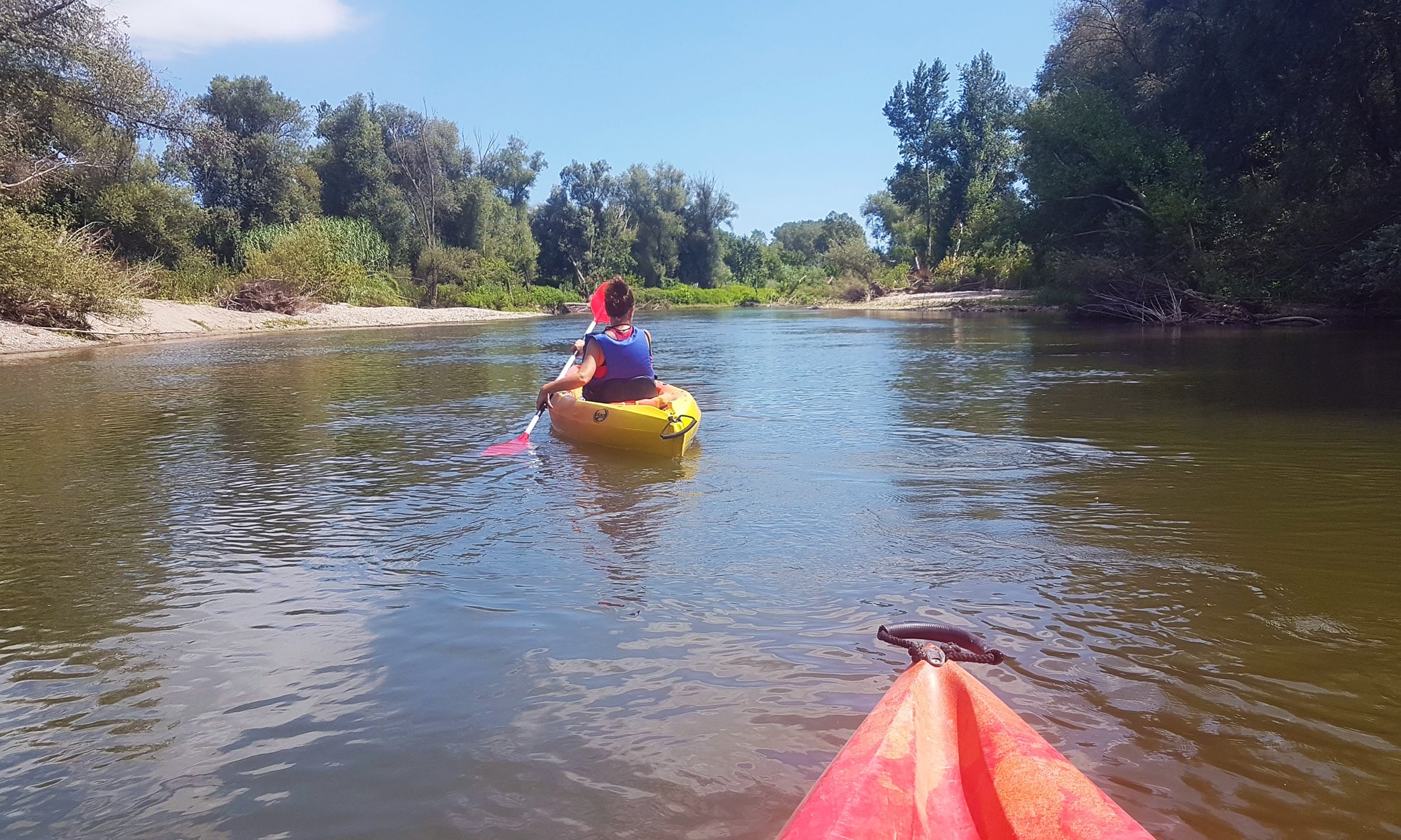 Kayaking on the River Ter