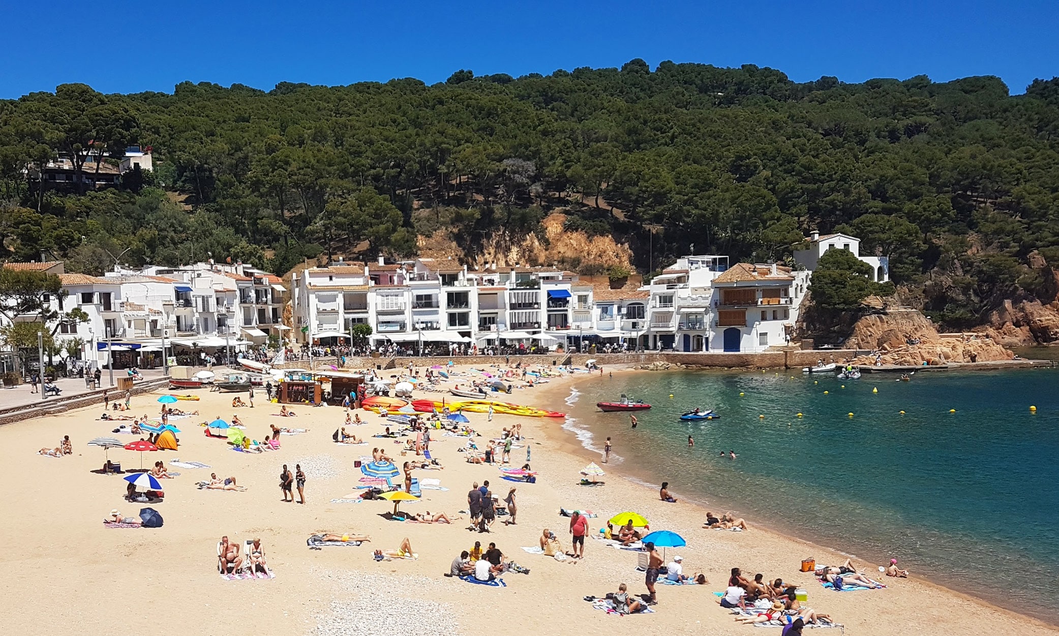 njoy costa brava beach towns of palafrugell tamariu The beach and town of Tamariu, almost surrounded by woodland, Costa Brava