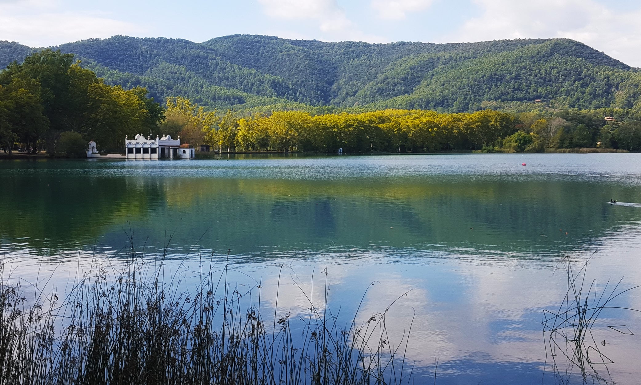 A boathouse on Lake Banyoles