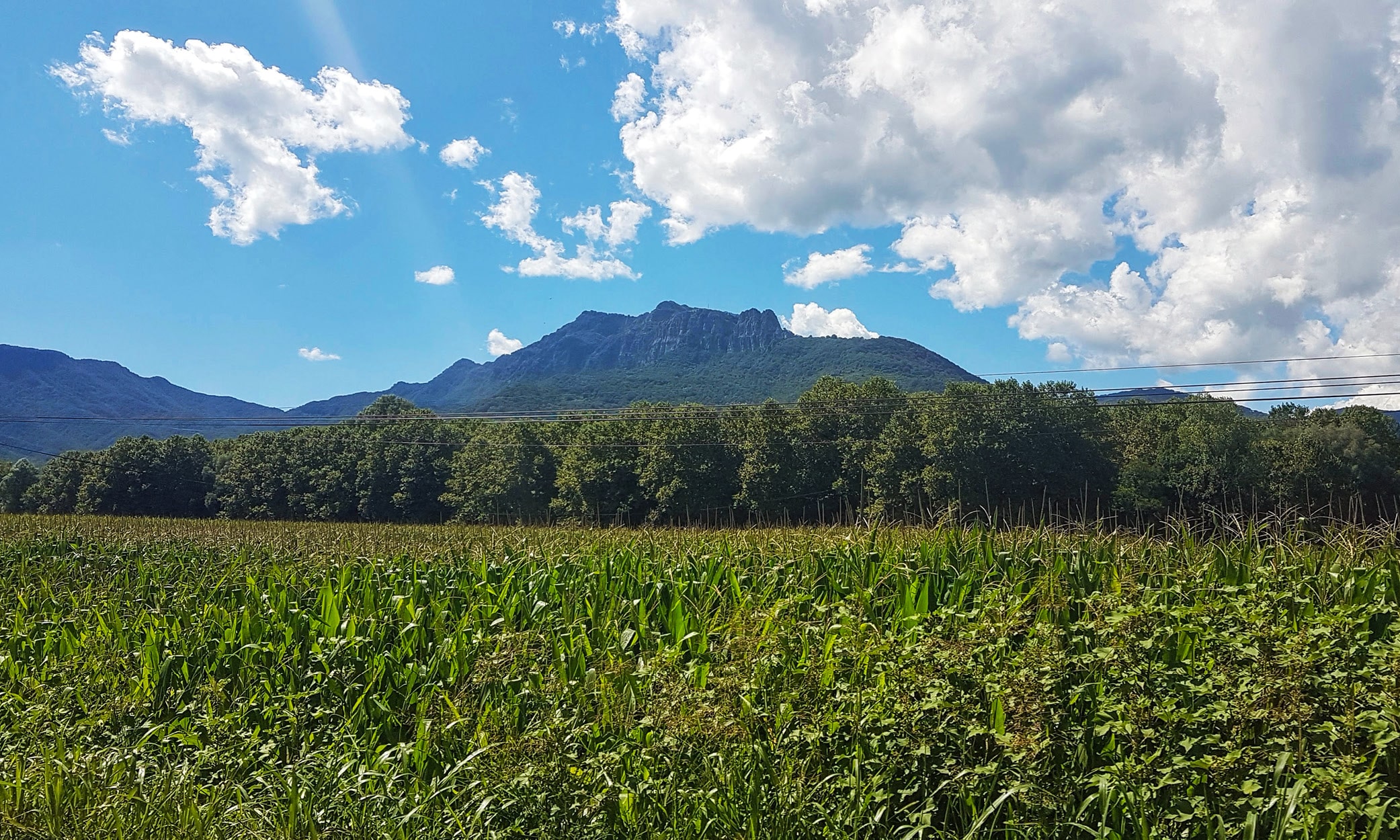 Beautiful mountain scenery near the Gorges of les Planes d’Hostoles