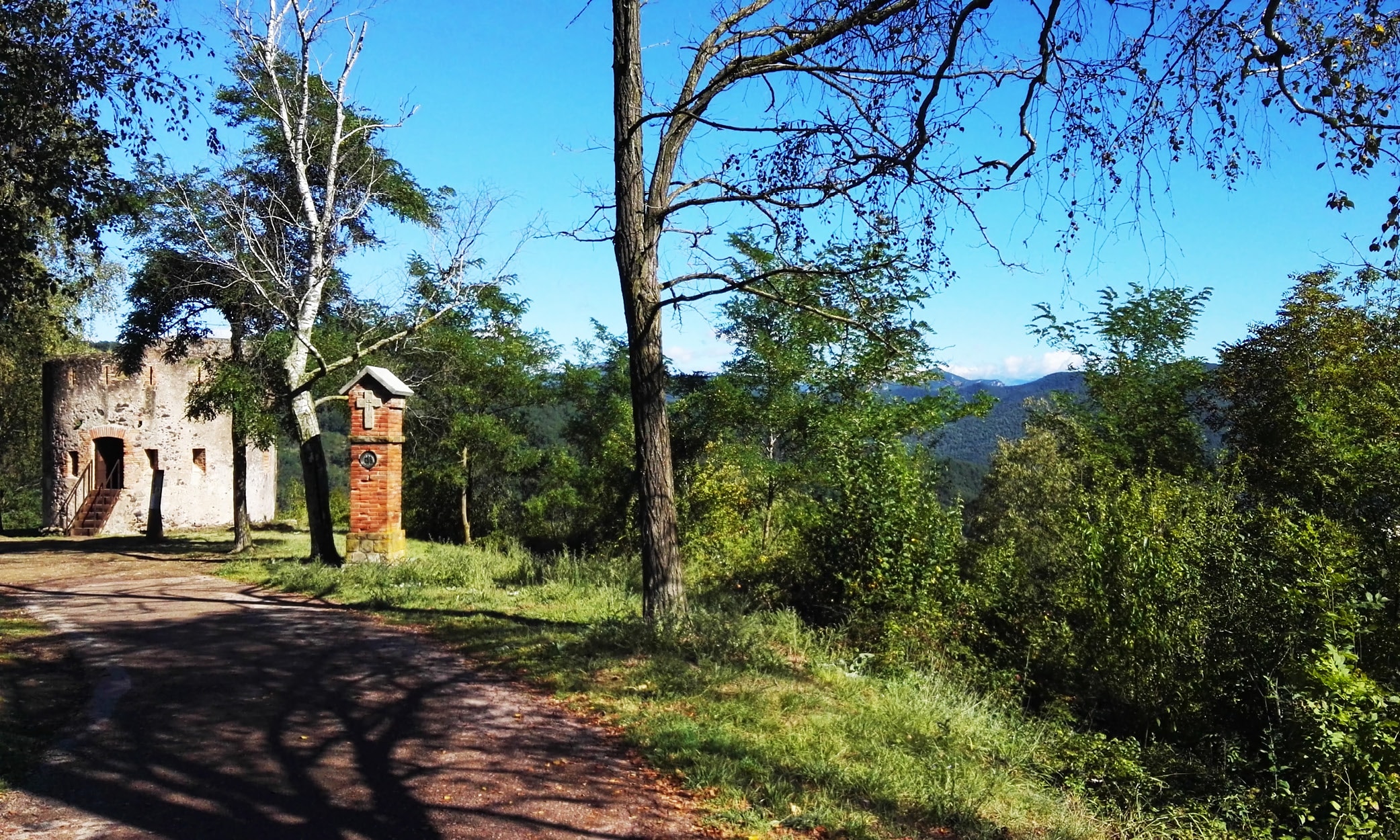 A 19th-century watchtower offering views far into the distance