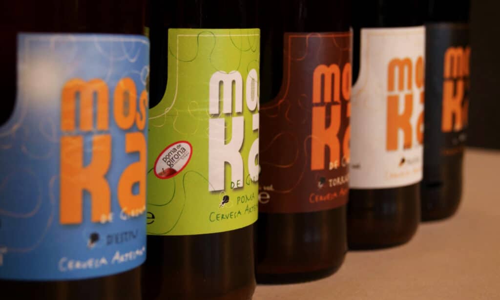 Just some of the craft beers brewed by Moska de Girona