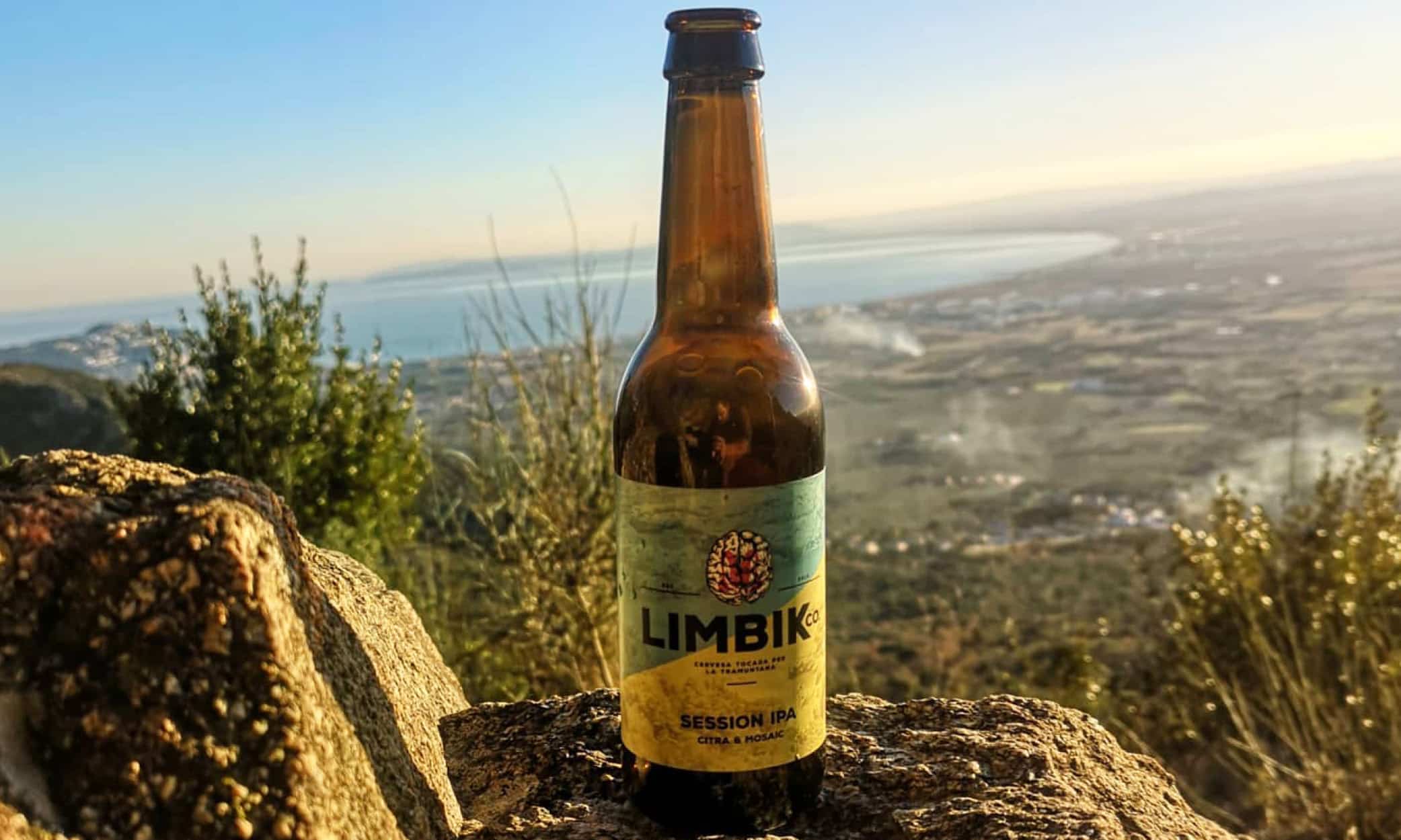 A Limbik beer, looking out over its homeland in the Alt Empordà